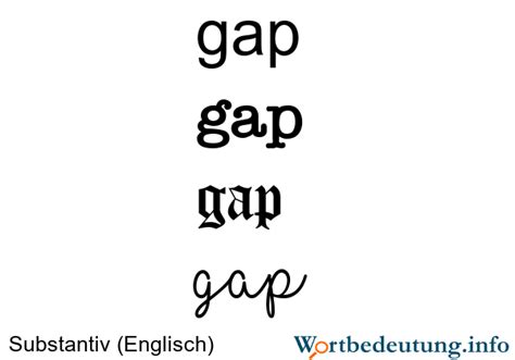 gap übersetzung